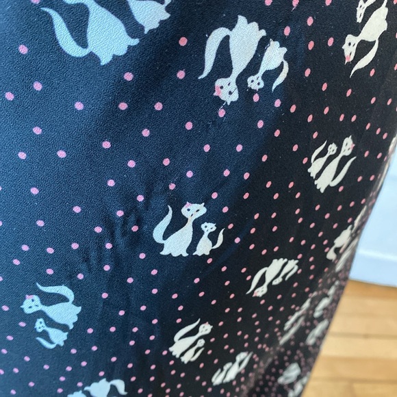 Speechless Black Dress with White Cats, Size 7 - Picture 15 of 16